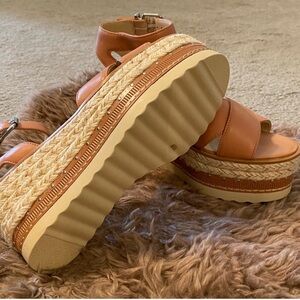 Vince Camuto - Leather Platform Espadrilles
